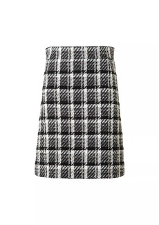 Akris Punto Tweed A-Line Skirt