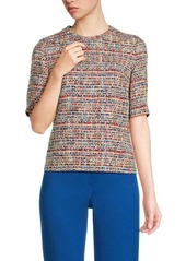 Akris Punto Tweed Cutout Top