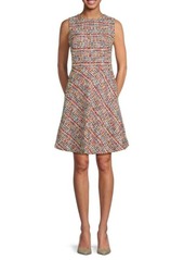 Akris Punto Tweed Fit-&-Flare Dress