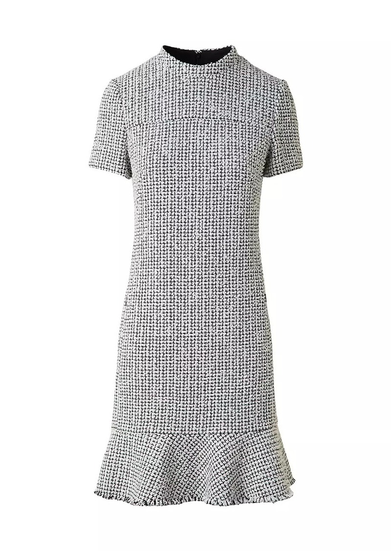 Akris Punto Tweed Flounce Minidress