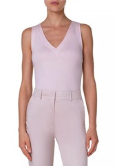 Akris Punto V-Neck Jersey Tank