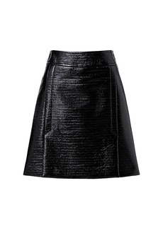 Akris Punto Vegan Patent Leather Miniskirt