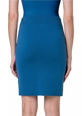 Akris Punto Virgin Wool-Blend Knit Mini-Skirt
