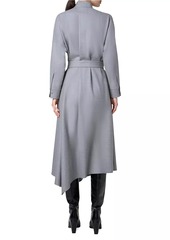 Akris Punto Wool Asymmetric Midi-Dress