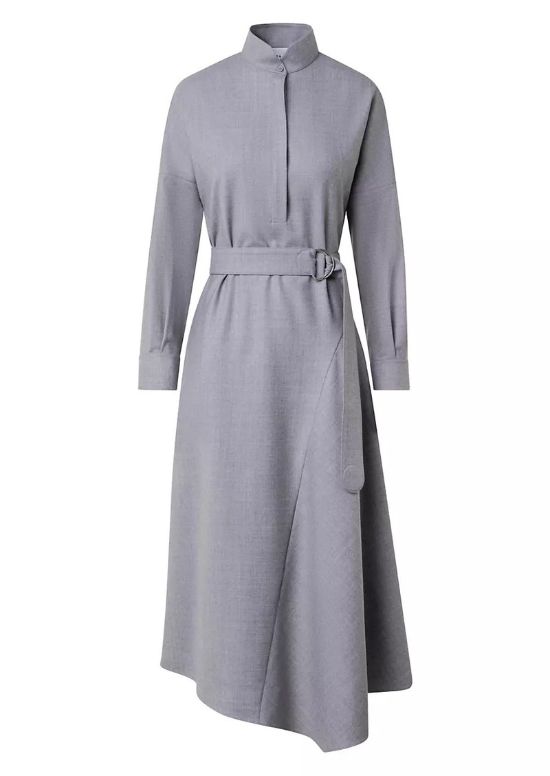 Akris Punto Wool Asymmetric Midi-Dress