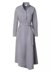 Akris Punto Wool Asymmetric Midi-Dress