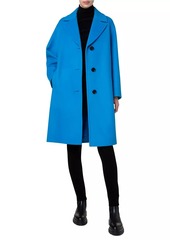 Akris Punto Wool-Blend Drop Shoulder Coat