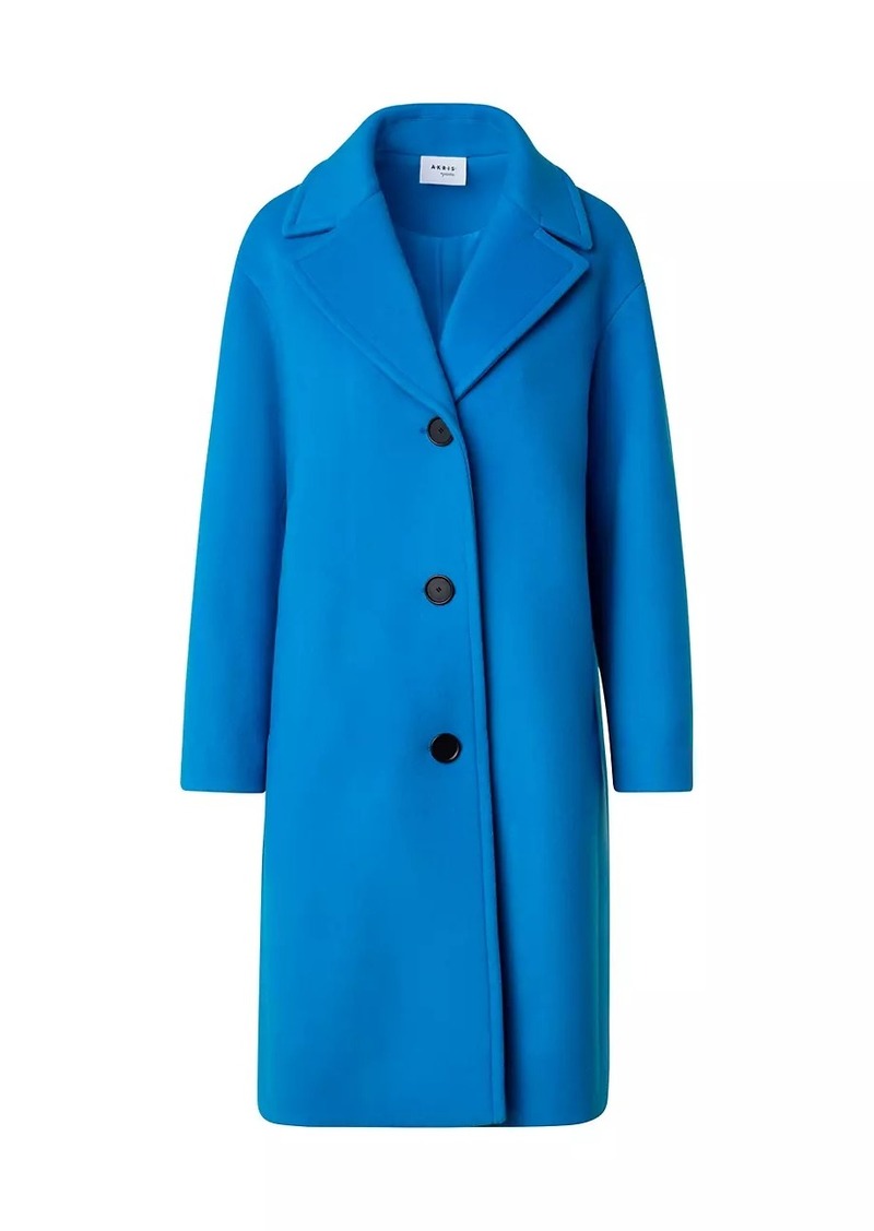 Akris Punto Wool-Blend Drop Shoulder Coat