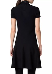 Akris Punto Wool-Blend Fit-And-Flare Dress