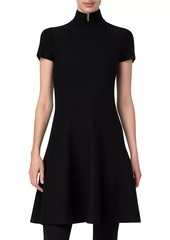 Akris Punto Wool-Blend Fit-And-Flare Dress