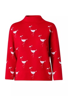 Akris Punto Wool-Blend Mock-Turtleneck Sweater