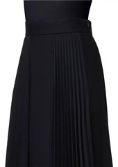 Akris Punto Wool-Blend Pleated Midi-Skirt