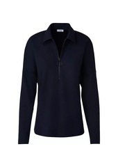 Akris Punto Wool Jersey O-Ring Zip T-Shirt