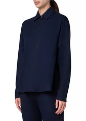 Akris Punto Wool Jersey O-Ring Zip T-Shirt