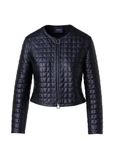 Akris Quilted Leather Short Jacket