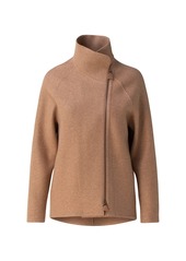 Akris Ray Cashmere Stand Collar Jacket