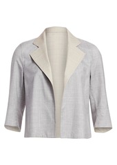 Akris Reversible Wool & Silk Short Jacket