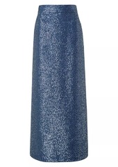 Akris Sequinned Floor-Length Skirt