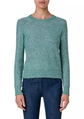 Akris Sequinned Linen-Blend Knit Sweater