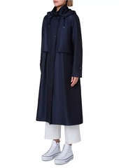 Akris Silk Taffeta Hooded Coat