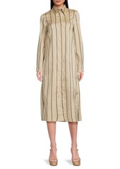 Akris Striped Midi Shirtdress