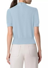 Akris Tie-Neck Cashmere Top