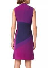 Akris Wool Ombré Sheath Dress