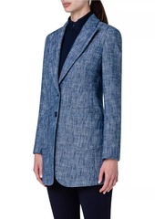 Akris Yarn-Dyed Long Jacket
