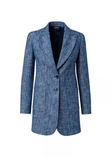 Akris Yarn-Dyed Long Jacket