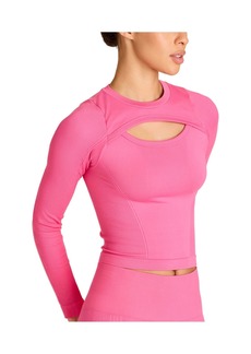ALALA Women's Slash Seamless Long Sleeve Active Top - Pink Punch