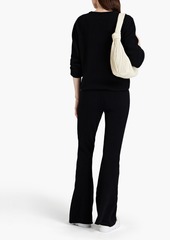 Alberta Ferretti - Intarsia wool and cashmere-blend sweater - Black - IT 38