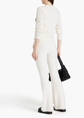 Alberta Ferretti - Intarsia wool and cashmere-blend sweater - White - IT 40