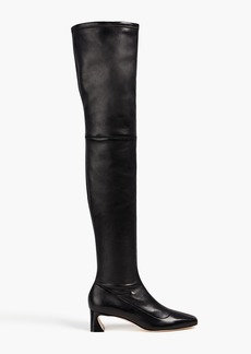 Alberta Ferretti - Leather over-the-knee boots - Black - EU 37