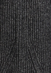 Alberta Ferretti - Metallic ribbed-knit sweater - Black - IT 36