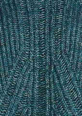 Alberta Ferretti - Metallic ribbed-knit sweater - Blue - IT 38