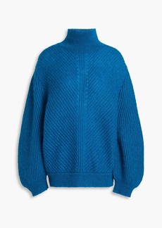 Alberta Ferretti - Mohair-blend turtleneck sweater - Blue - IT 36
