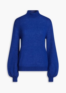 Alberta Ferretti - Mohair-blend turtleneck sweater - Blue - IT 44