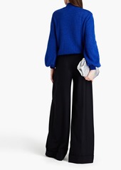 Alberta Ferretti - Mohair-blend turtleneck sweater - Blue - IT 46