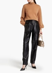 Alberta Ferretti - Mohair-blend turtleneck sweater - Brown - IT 36