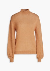 Alberta Ferretti - Mohair-blend turtleneck sweater - Brown - IT 36