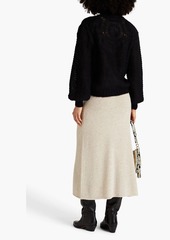 Alberta Ferretti - Open-knit mohair-blend sweater - Black - IT 36
