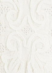 Alberta Ferretti - Pointelle-knit cotton sweater - White - IT 38