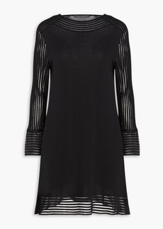 Alberta Ferretti - Ribbed stretch-knit dress - Black - IT 38