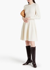 Alberta Ferretti - Ribbed stretch-knit dress - White - IT 44