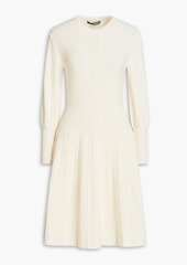 Alberta Ferretti - Ribbed stretch-knit dress - White - IT 38