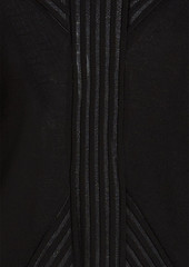 Alberta Ferretti - Ribbed stretch-knit sweater - Black - IT 36