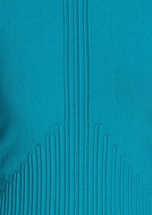 Alberta Ferretti - Ribbed stretch-knit sweater - Blue - IT 40