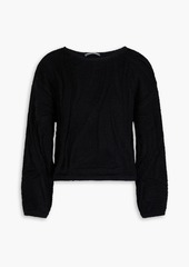 Alberta Ferretti - Textured-knit wool sweater - Black - IT 38