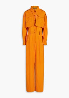 Alberta Ferretti - Twill jumpsuit - Orange - IT 38