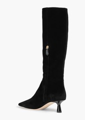 Alberta Ferretti - Velvet knee boots - Black - EU 37